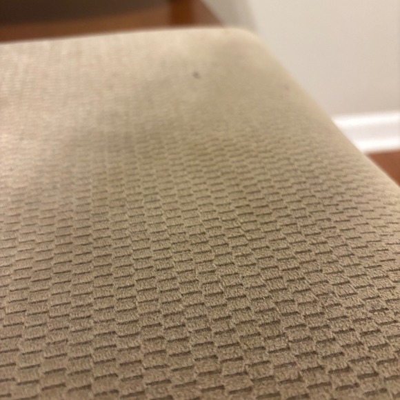 Vintage Gossip Bench Wooden Chair Desk Storage Shelf Telephone Table Tan cushion - Picture 15 of 16